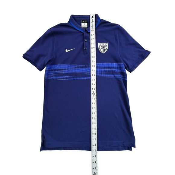 Nike US Soccer Team Polo Shirt Mens Size Medium Blue US National Team Training - Picture 7 of 7